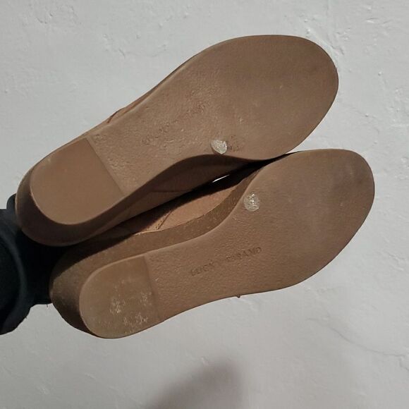 Lucky Brand Leather Wedge Junes Ankle  Boots in Tan Size 7M - Picture 12 of 13